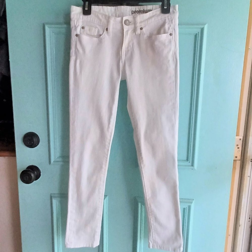 GAP 1969 white Premium Skinny ankle jeans, size 0 (25)